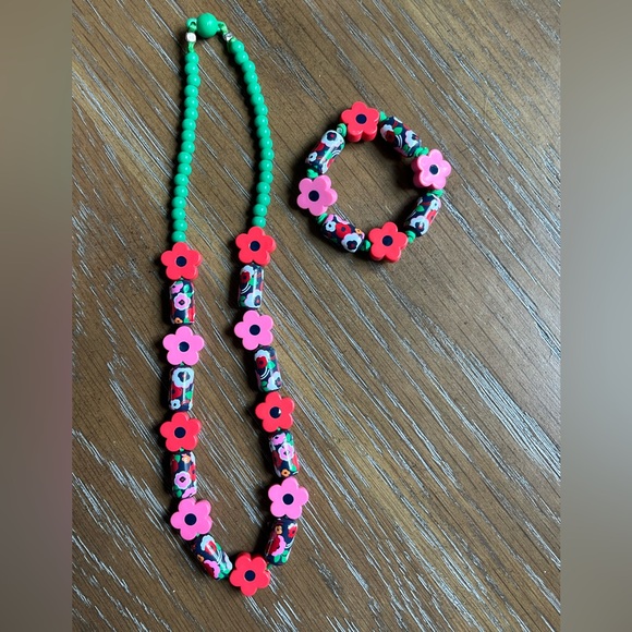 Gymboree Flower Necklace & Bracelet Set - Picture 1 of 4
